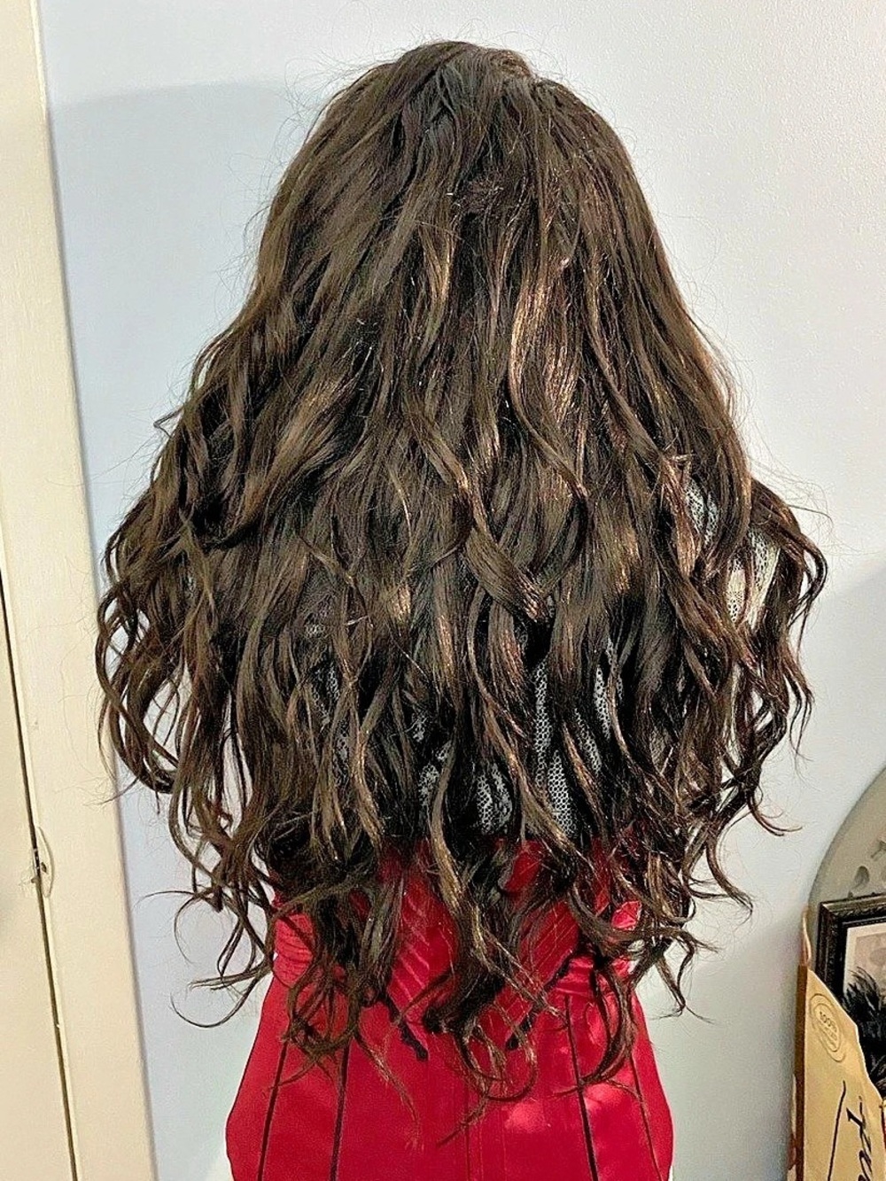 Spirit Halloween Long Wavy Brown Bouffant Wig